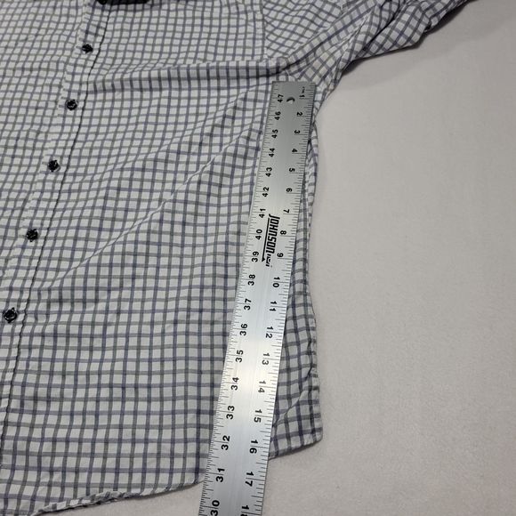 Jhane Barnes Men's Long Sleeve Button Up Slim Fit Plaid Shirt XL - Picture 9 of 11